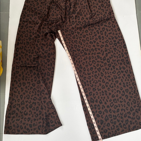 PINK Victoria's Secret Satin Pull-On Trouser Pants Leopard Print Trousers XXL - Picture 15 of 16